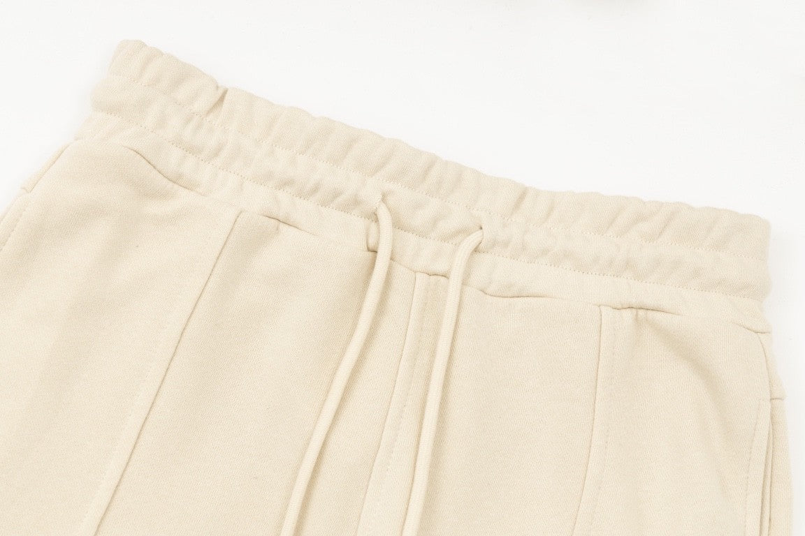 「#1605」Calvin Klein embroidered logo two piece cream sweatpants
