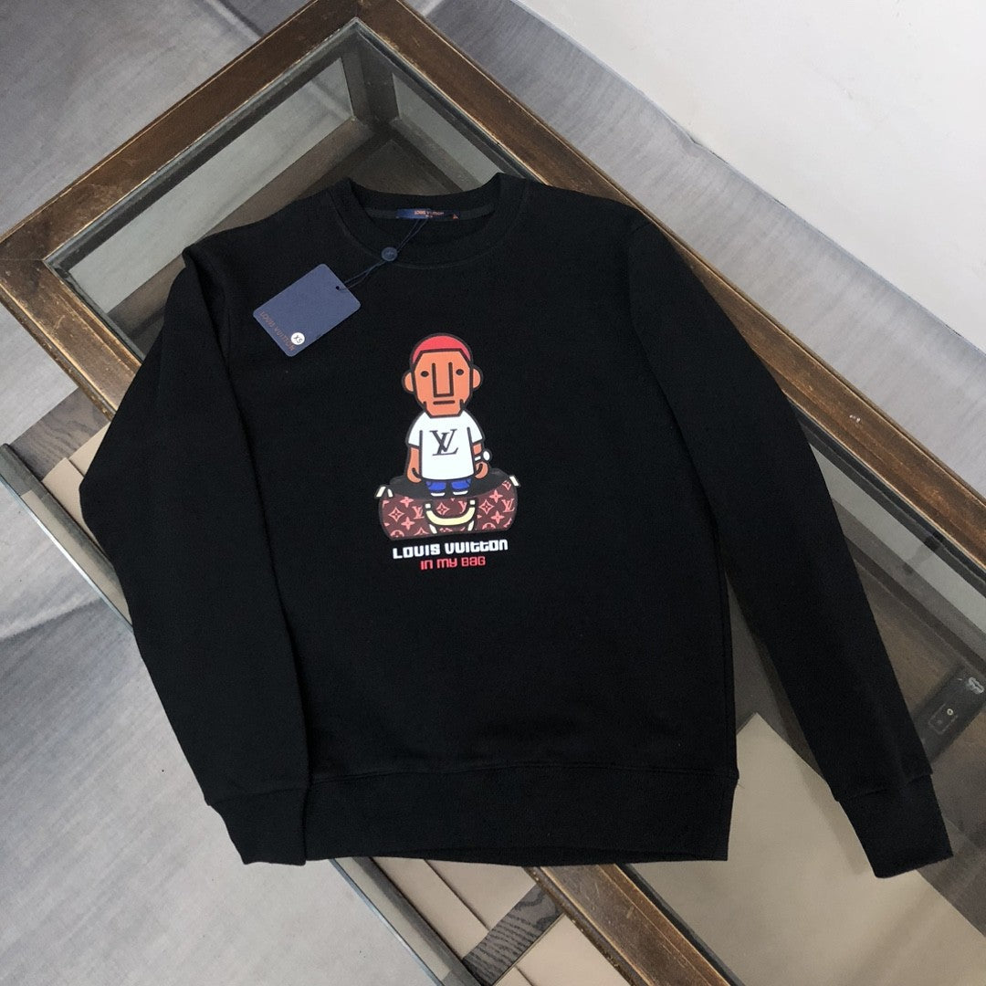 「#1652」Louis Vuitton 2023 new autumn and winter couples style round neck sweatshirt