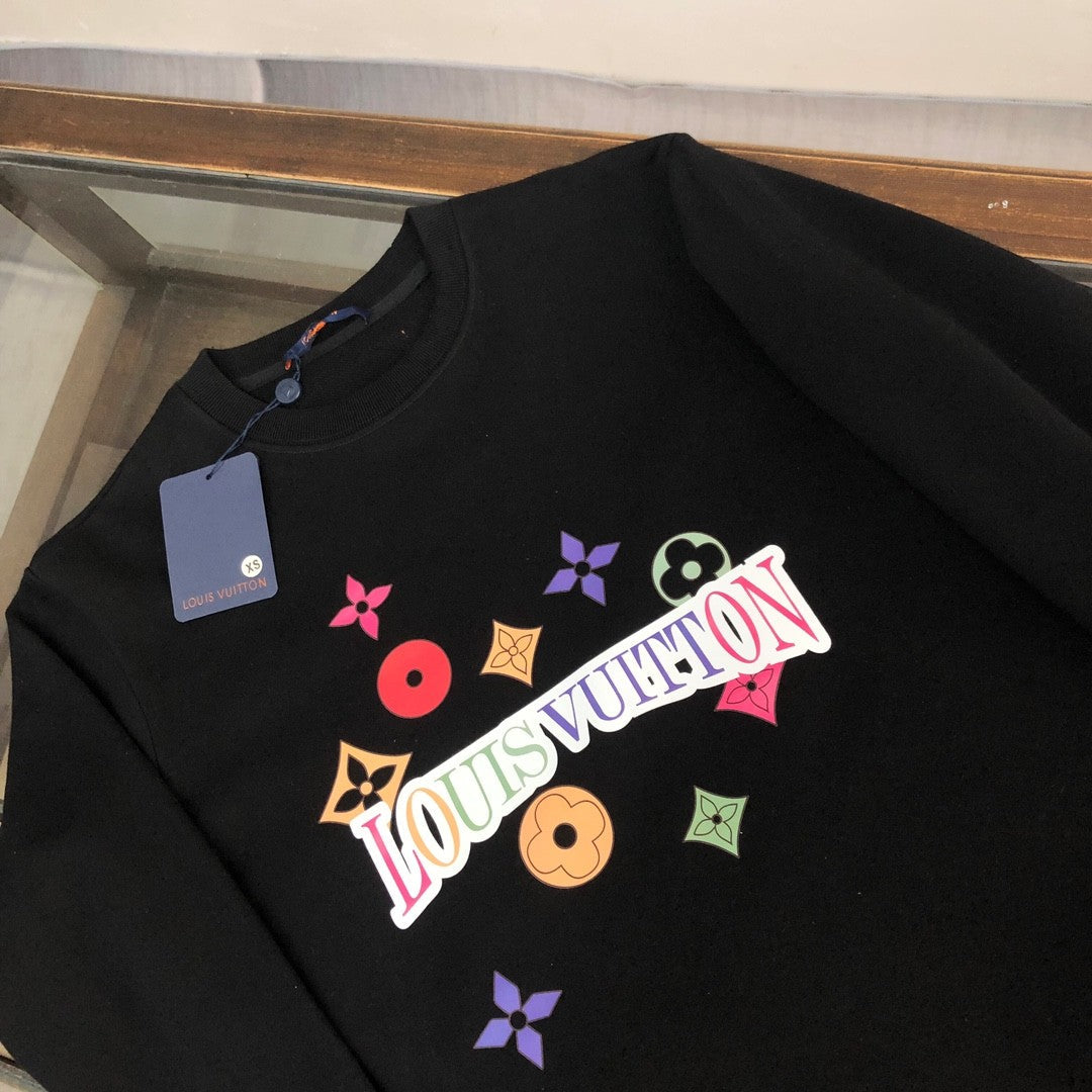 「#1654」Louis Vuitton 2023 new autumn and winter couples style round neck sweatshirt