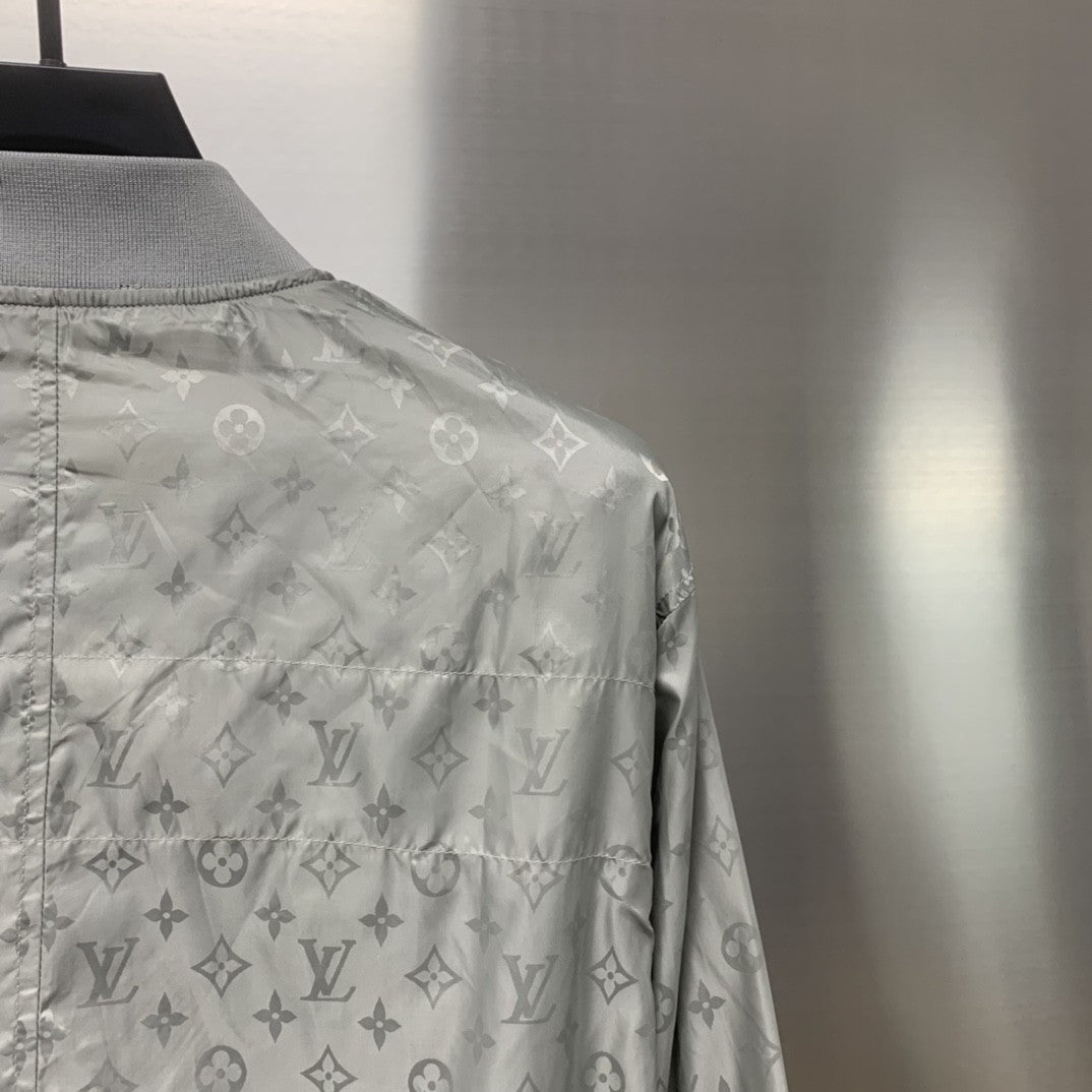 「#1819」Louis Vuitton Fully printed dark patterned floral lightweight jacket