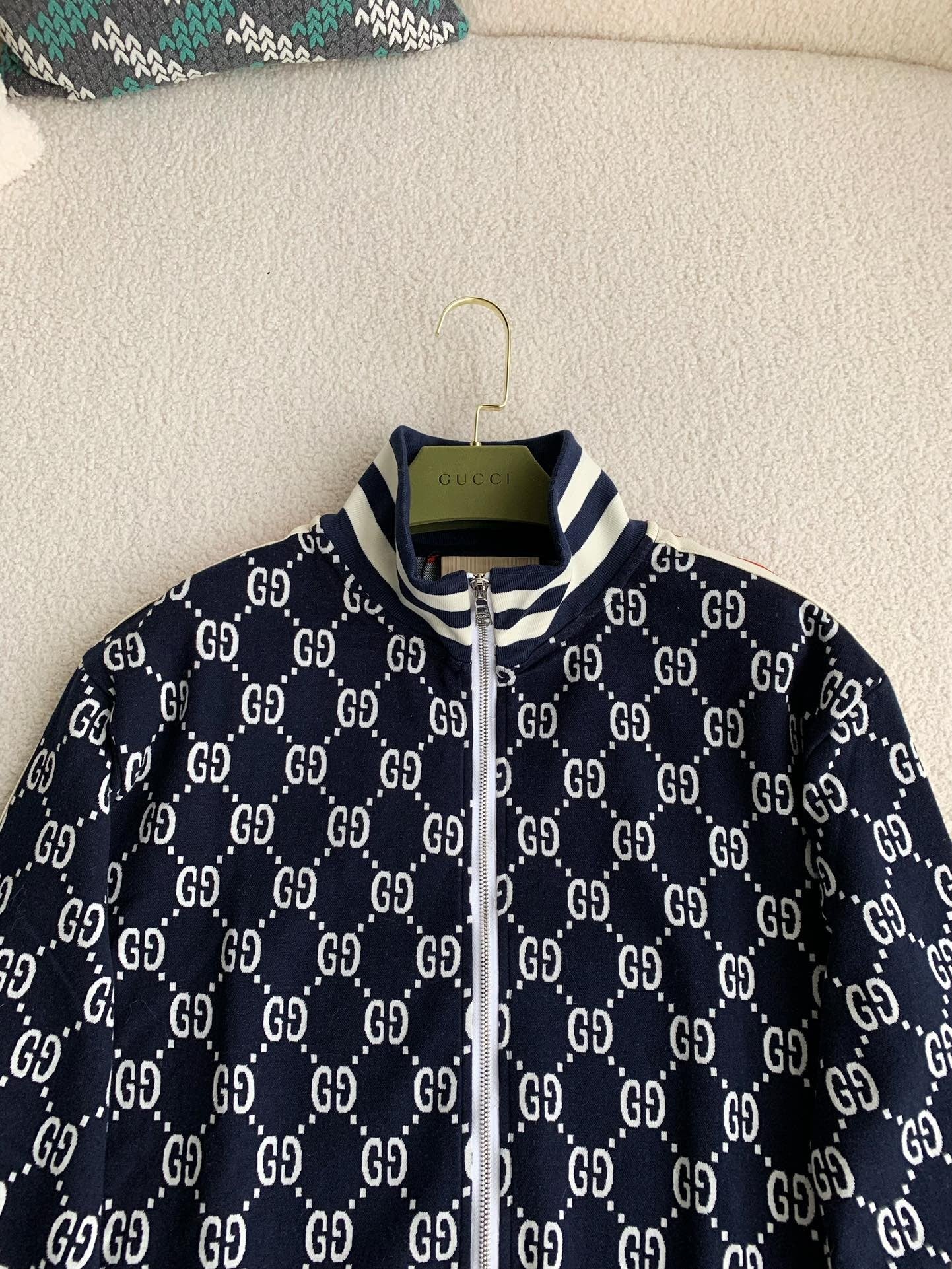 「#2342」Gucci Men's knitted sweater jacket