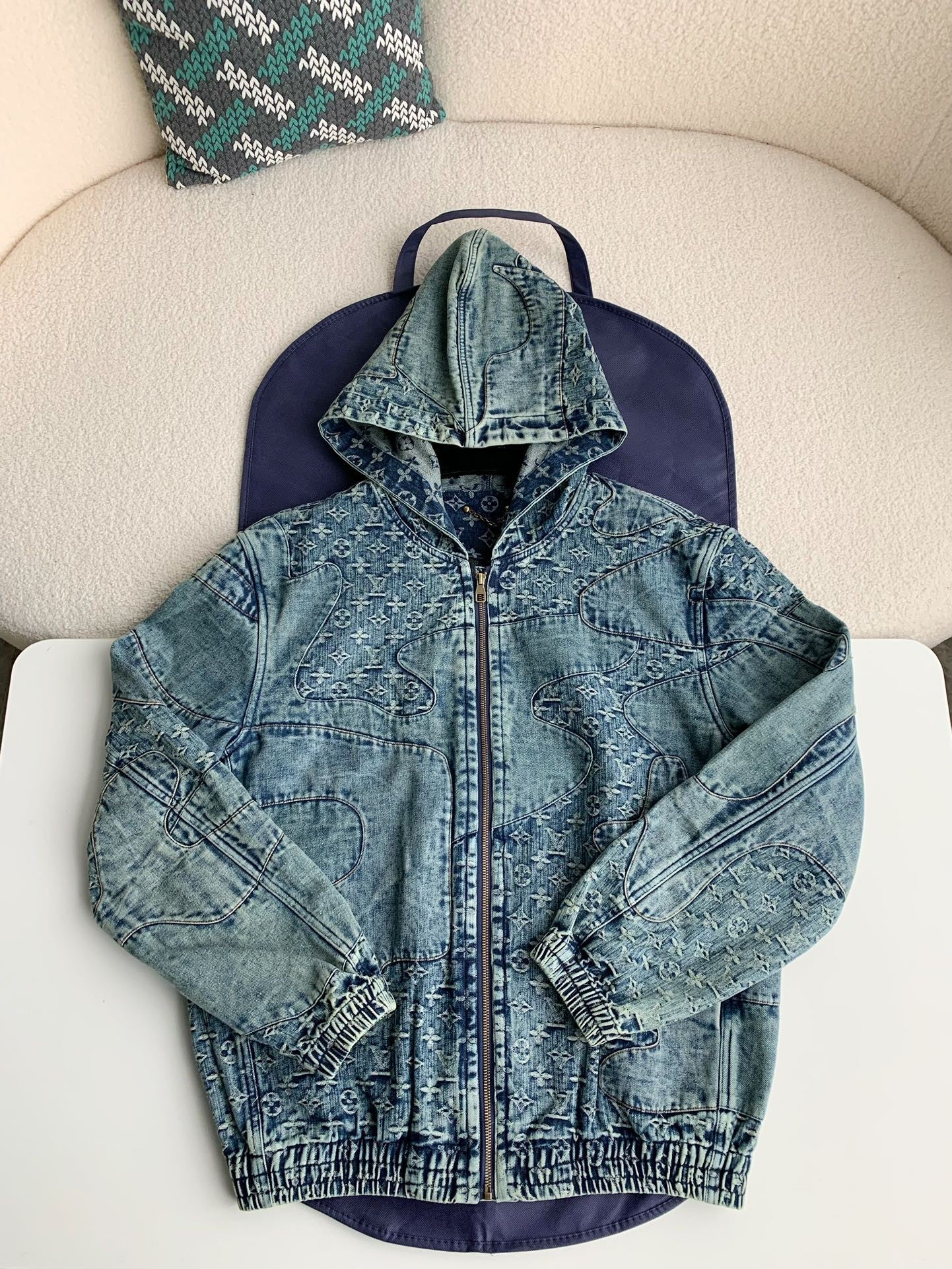 「#2388」Louis Vuitton Jean hooded jacket