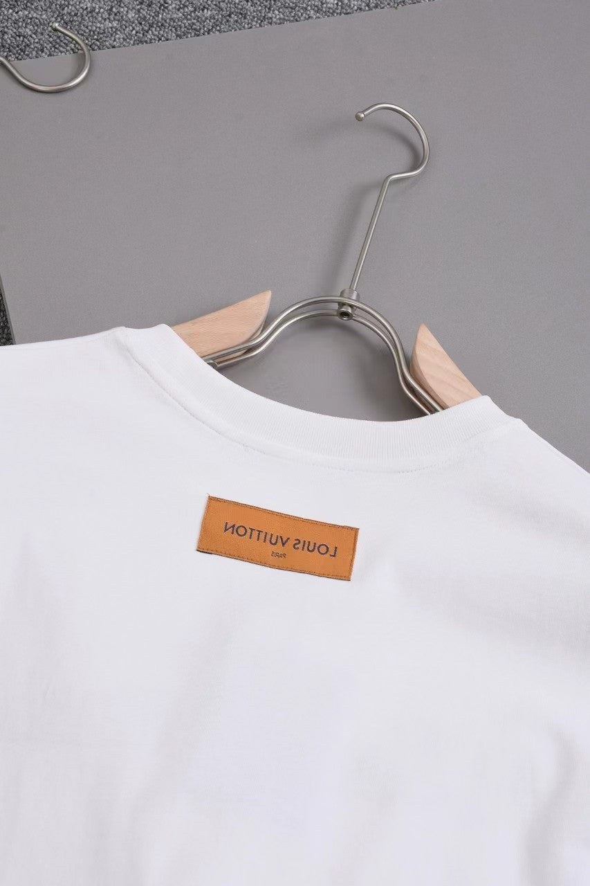 「#2836」Louis Vuitton 24ss new embroidered t-shirt for spring and summer