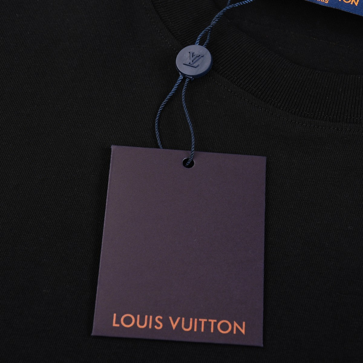 「#2841」Louis Vuitton 24ss new embroidered round neck t-shirt