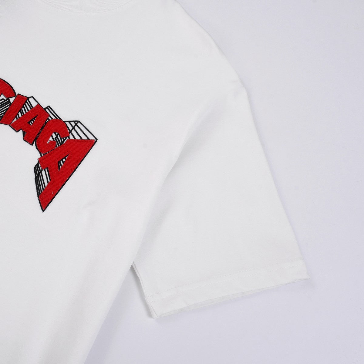 「#2897」Balenciaga 24s embroidered fabric t-shirt