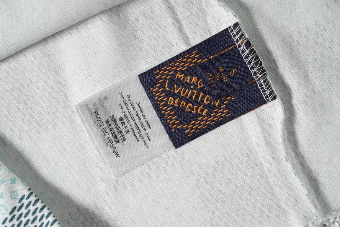 「#3413」Louis Vuitton checkered T-shirt