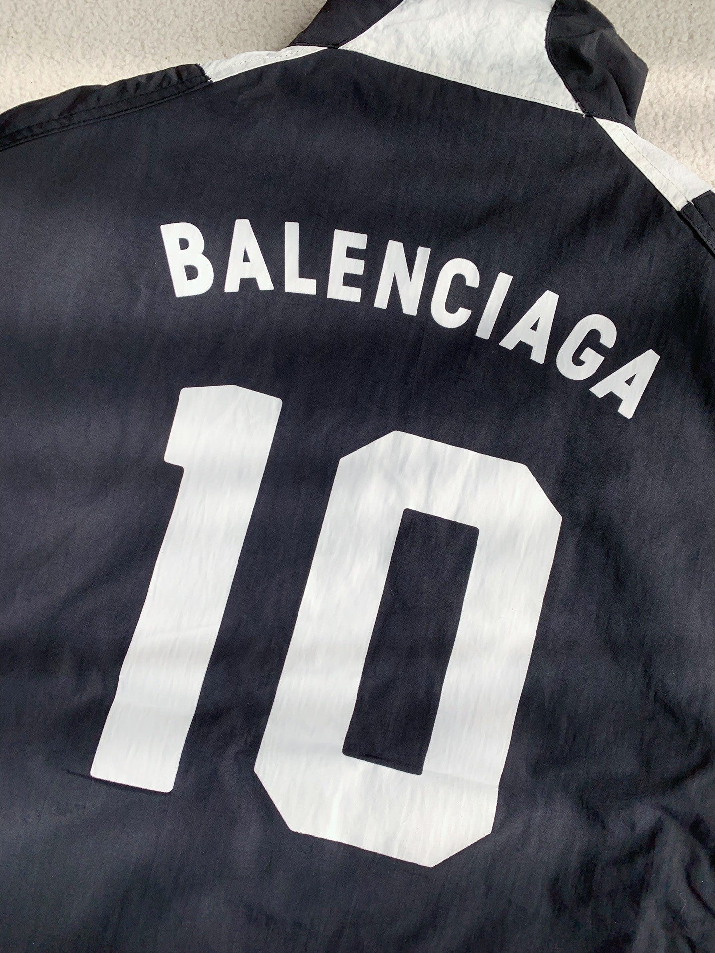 「#2233」Balenciaga patchwork team jacket