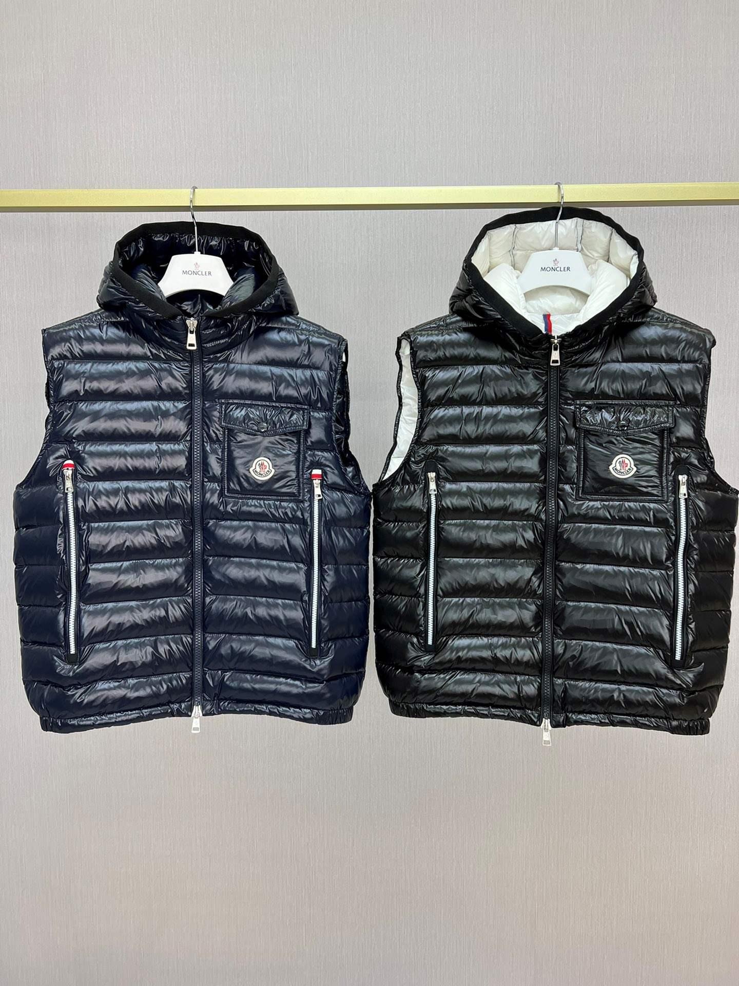 「#3585」Moncler Early Fall Ragot Series Breathable Hooded Vest Jacket