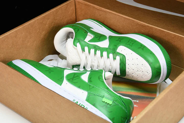 Louis Vuittоп x AF1 by Virgil Abloh 'Green White'