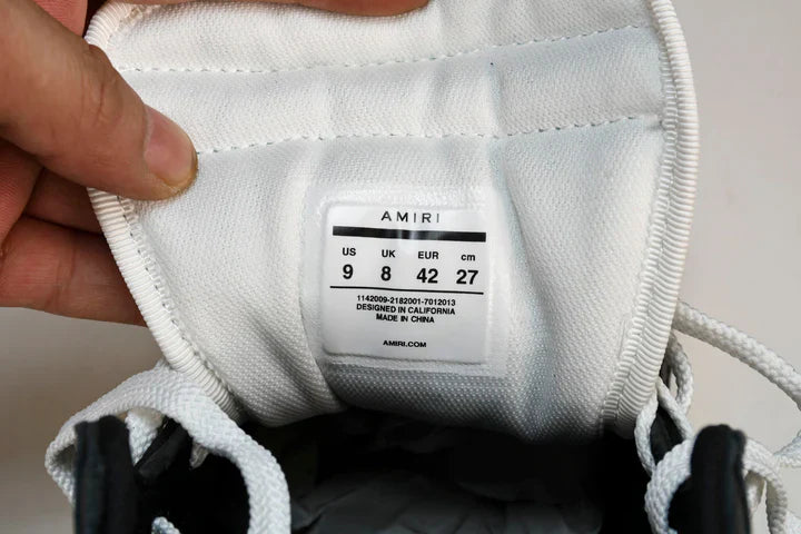 Amiri Skel Top Low 'White Black' (Copie)