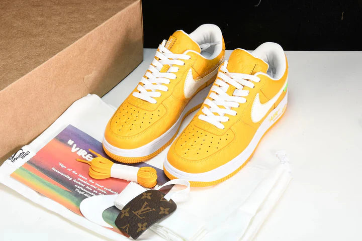 Louis Vuittоп x AF1 by Virgil Abloh 'Yellow'