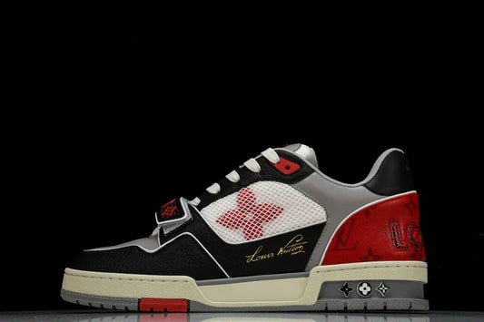 Louis Vuittоп Trainer Low Velcro Strap 'Red Black'