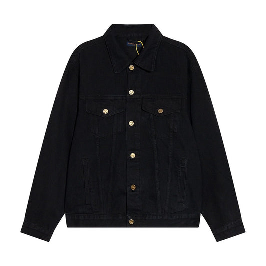 「#1599」Louis Vuitton "LV Back Duck Flying" printed denim jacket