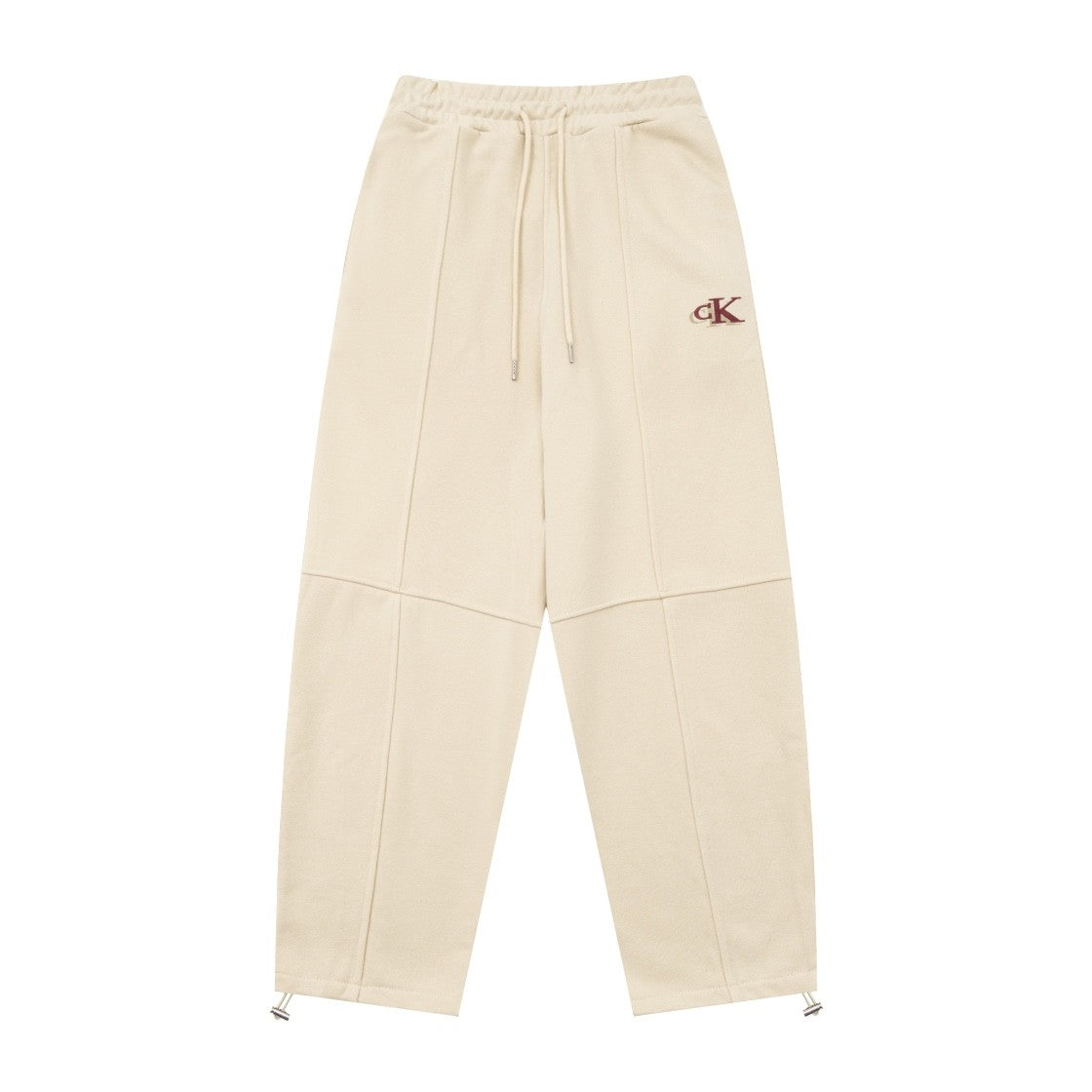 「#1605」Calvin Klein embroidered logo two piece cream sweatpants