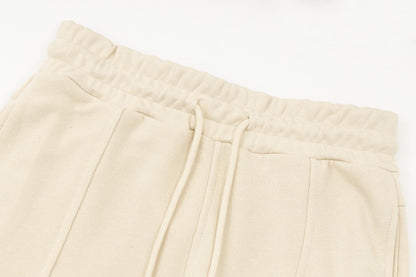「#1605」Calvin Klein embroidered logo two piece cream sweatpants