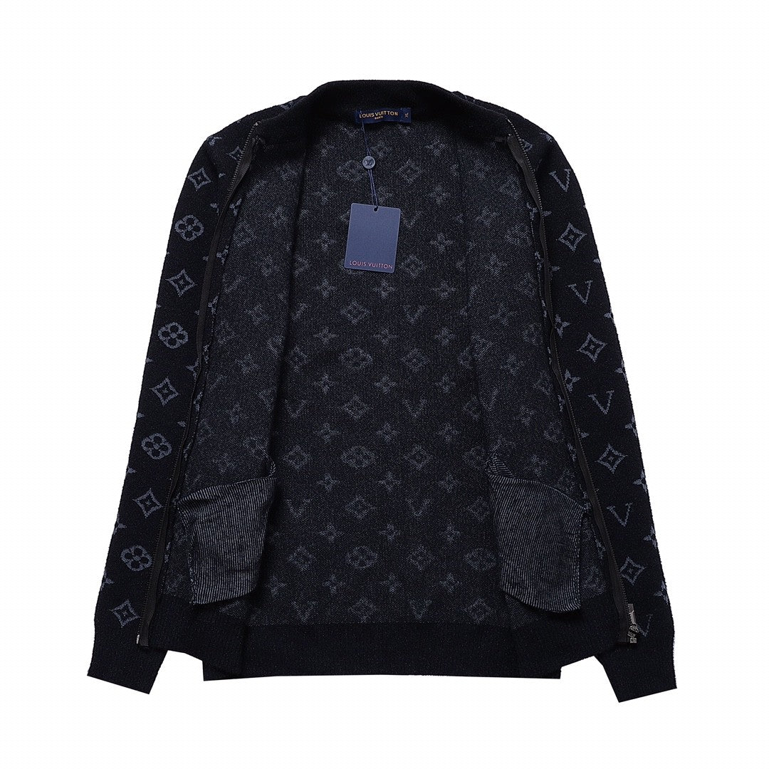 「#1610」Louis Vuitton chest stripe patchwork long-sleeved coat jacket