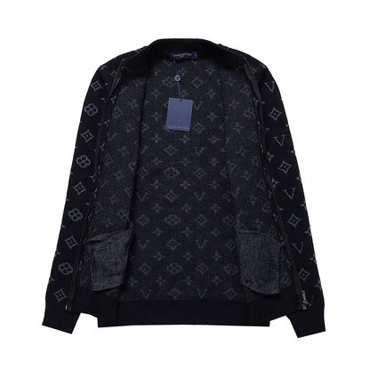 「#1610」Louis Vuitton chest stripe patchwork long-sleeved coat jacket