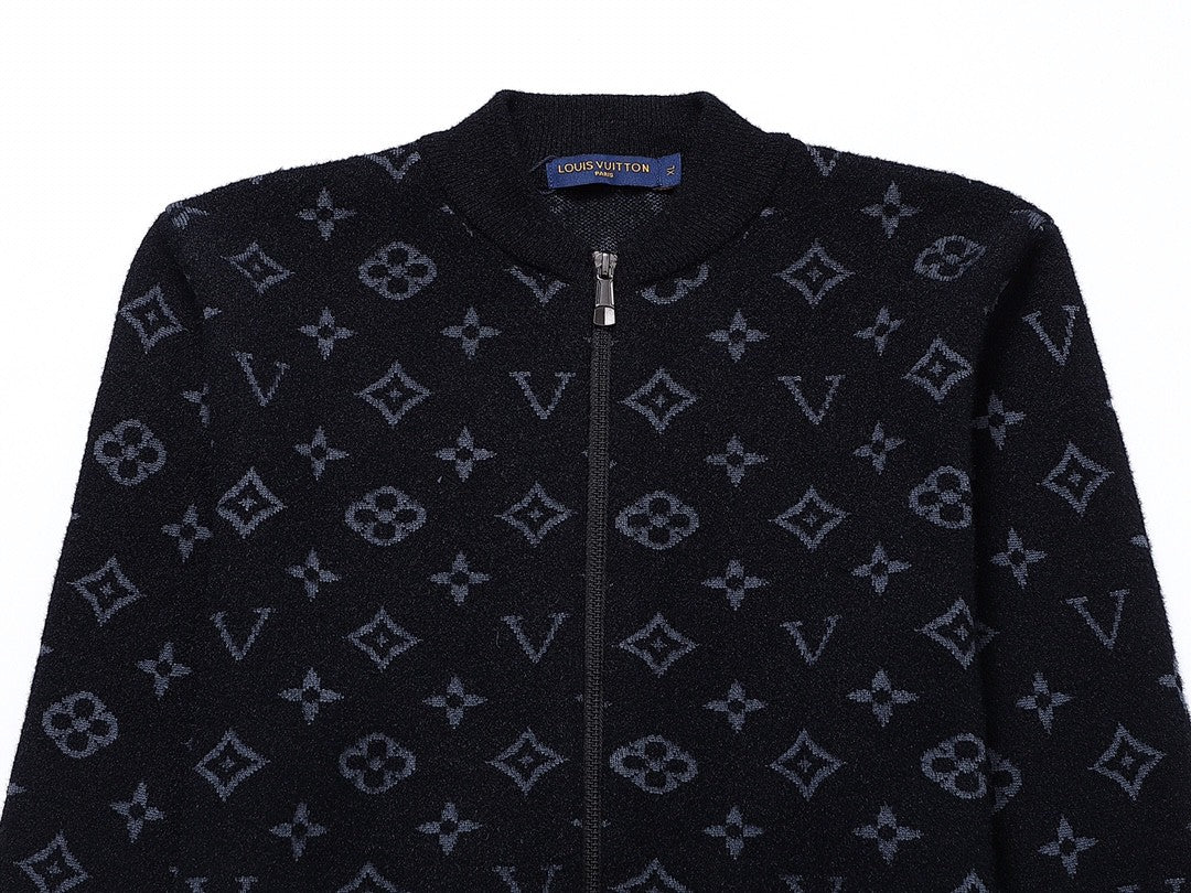 「#1610」Louis Vuitton chest stripe patchwork long-sleeved coat jacket