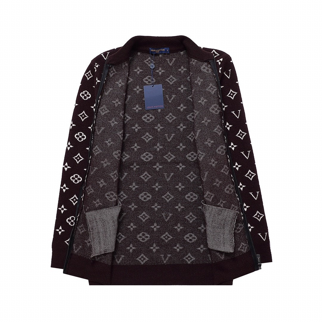 「#1611」Louis Vuitton chest stripe patchwork long-sleeved coat jacket