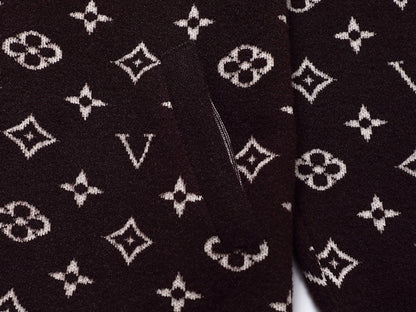 「#1611」Louis Vuitton chest stripe patchwork long-sleeved coat jacket