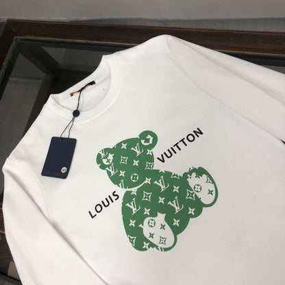 「#1651」Louis Vuitton 2023 new autumn and winter couples style round neck sweatshirt