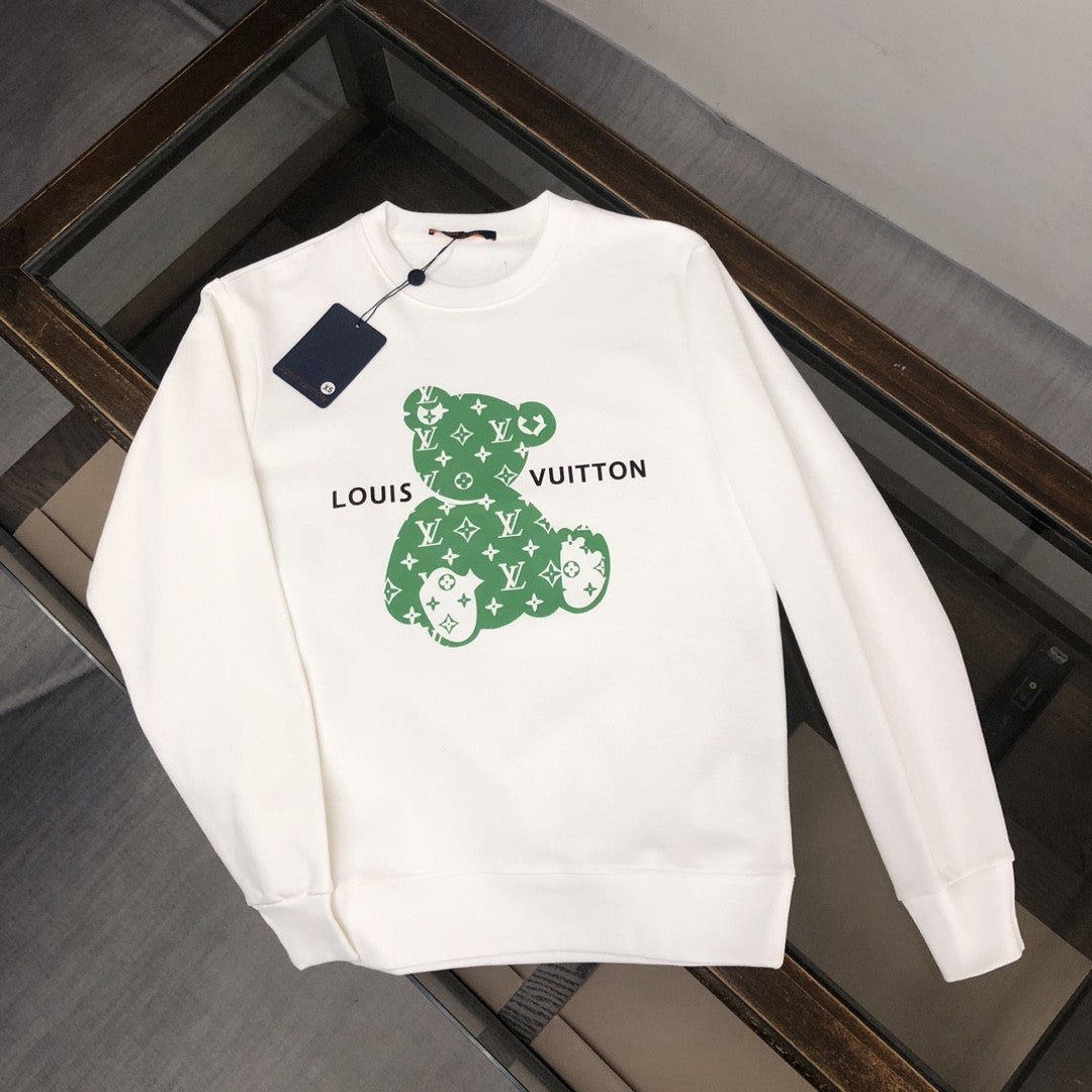 「#1651」Louis Vuitton 2023 new autumn and winter couples style round neck sweatshirt