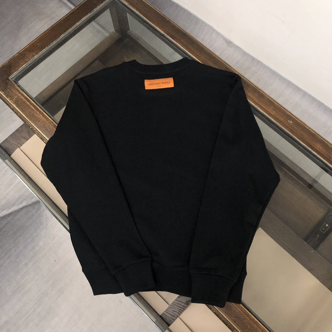 「#1652」Louis Vuitton 2023 new autumn and winter couples style round neck sweatshirt