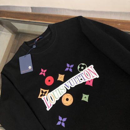 「#1654」Louis Vuitton 2023 new autumn and winter couples style round neck sweatshirt