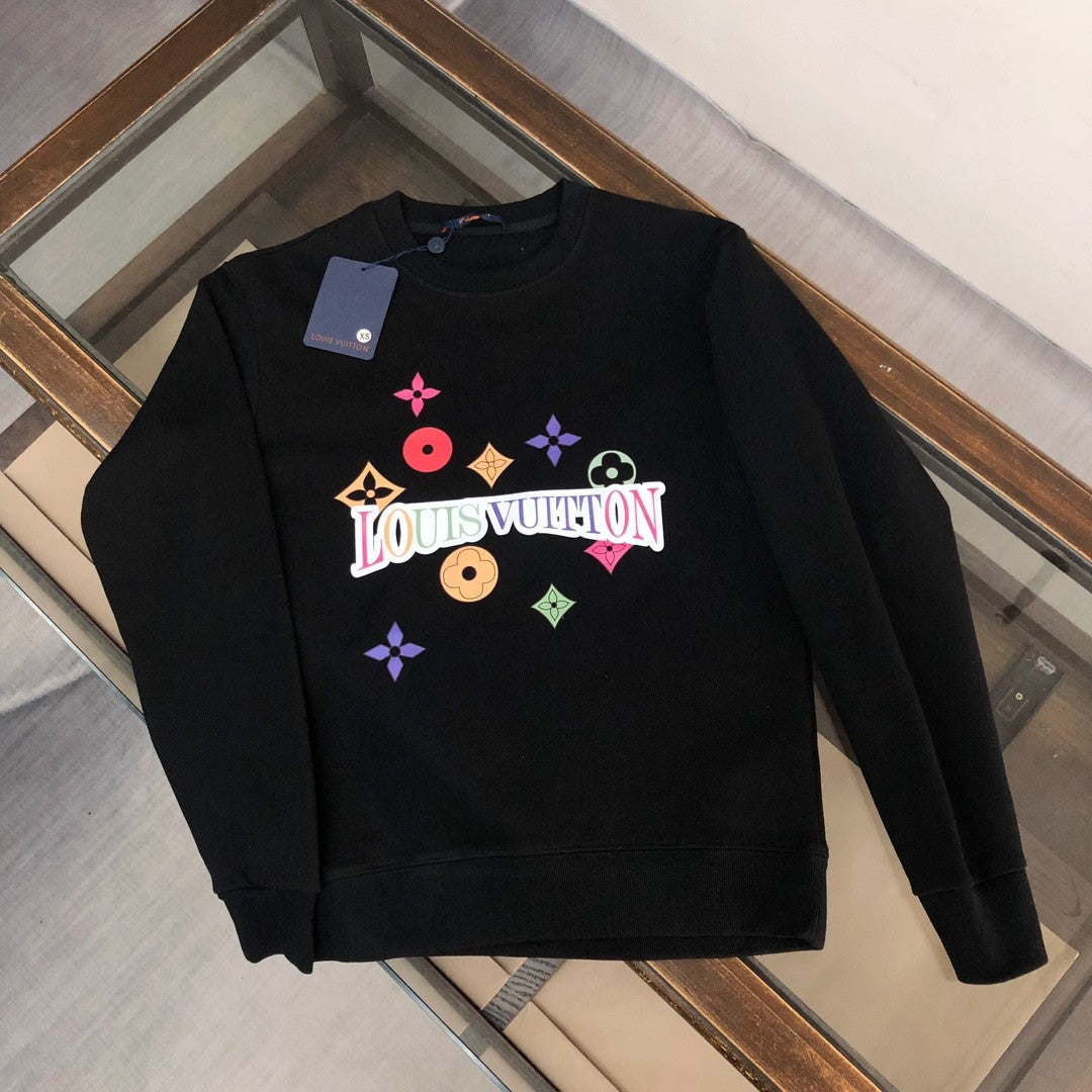 「#1654」Louis Vuitton 2023 new autumn and winter couples style round neck sweatshirt