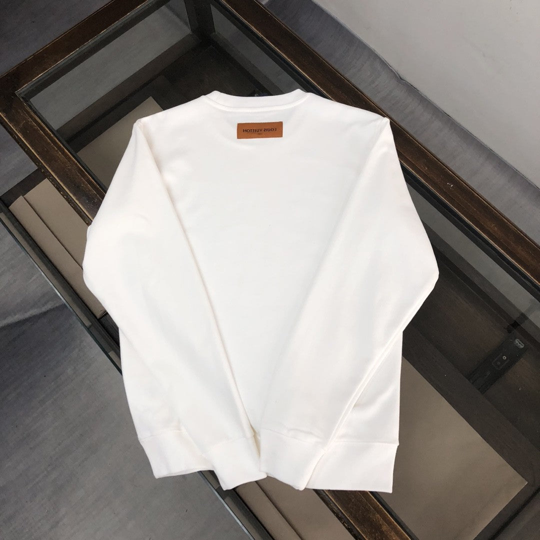 「#1656」Louis Vuitton 2023 new autumn and winter couples style round neck sweatshirt