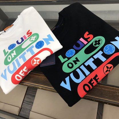 「#1656」Louis Vuitton 2023 new autumn and winter couples style round neck sweatshirt