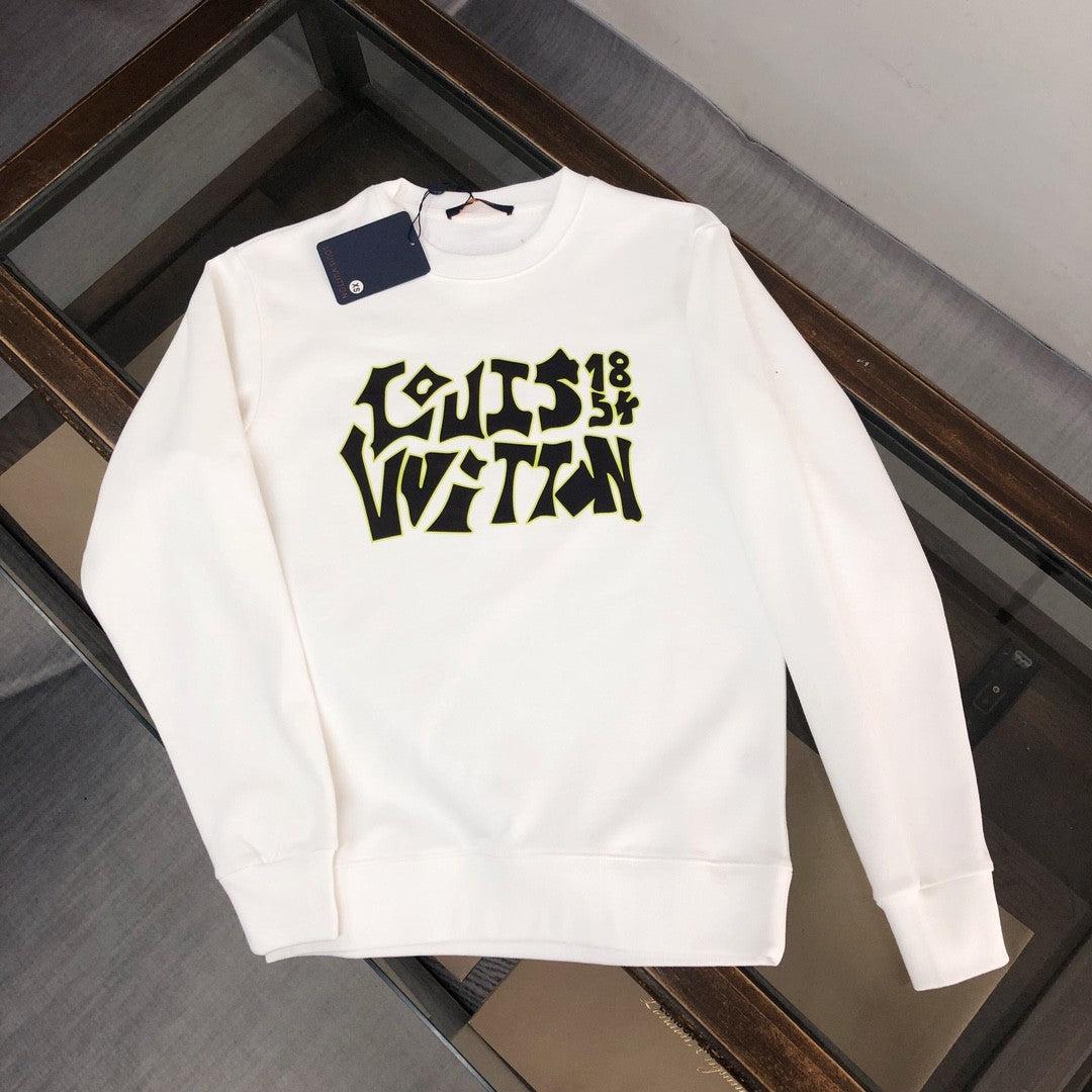 「#1657」Louis Vuitton 2023 new autumn and winter couples style round neck sweatshirt