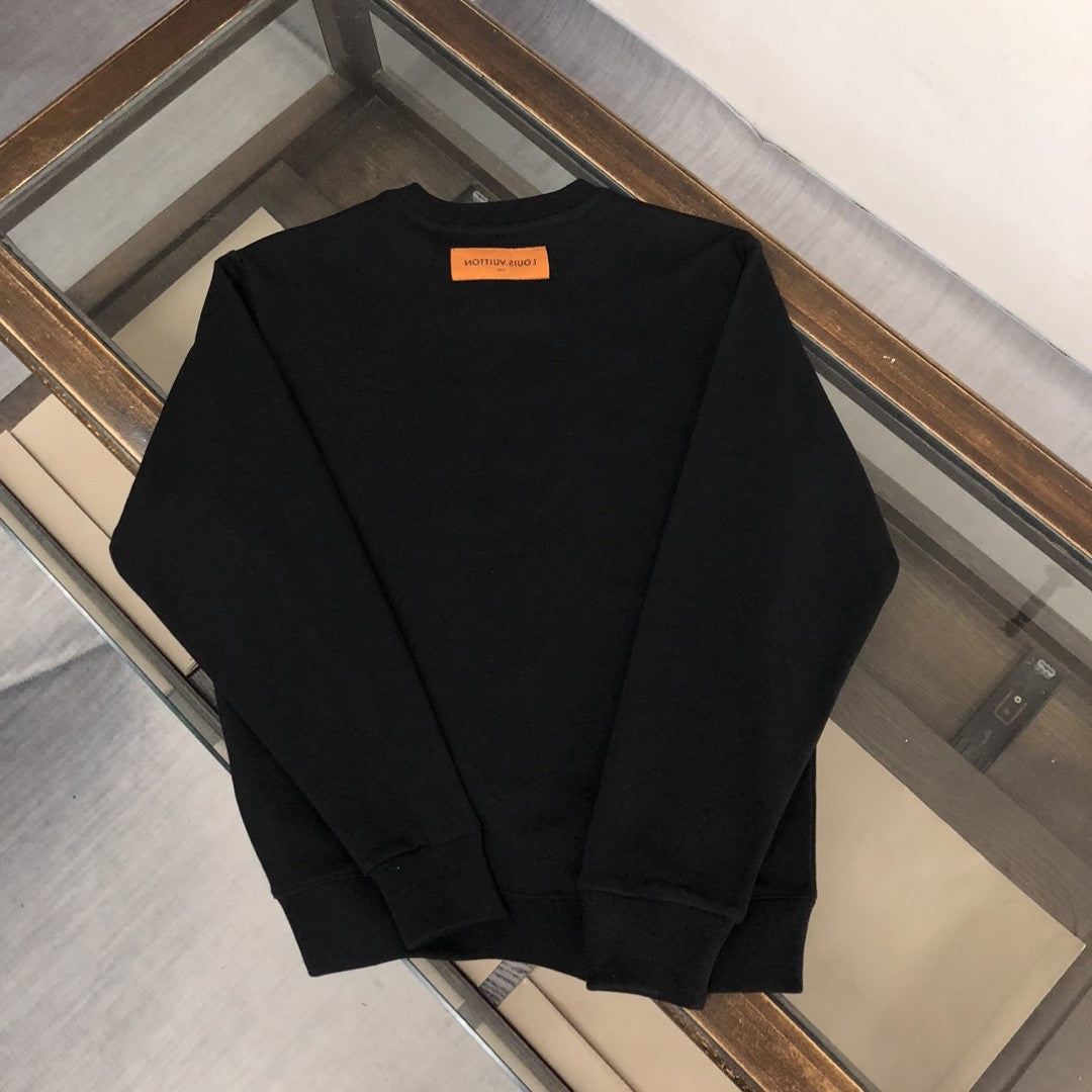 「#1657」Louis Vuitton 2023 new autumn and winter couples style round neck sweatshirt