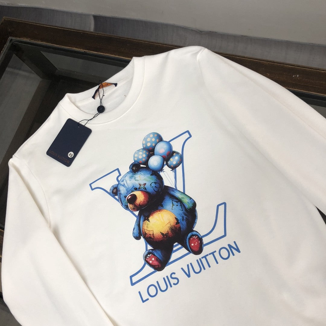 「#1660」Louis Vuitton 2023 new autumn and winter couples style round neck sweatshirt