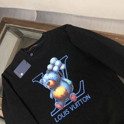 「#1660」Louis Vuitton 2023 new autumn and winter couples style round neck sweatshirt
