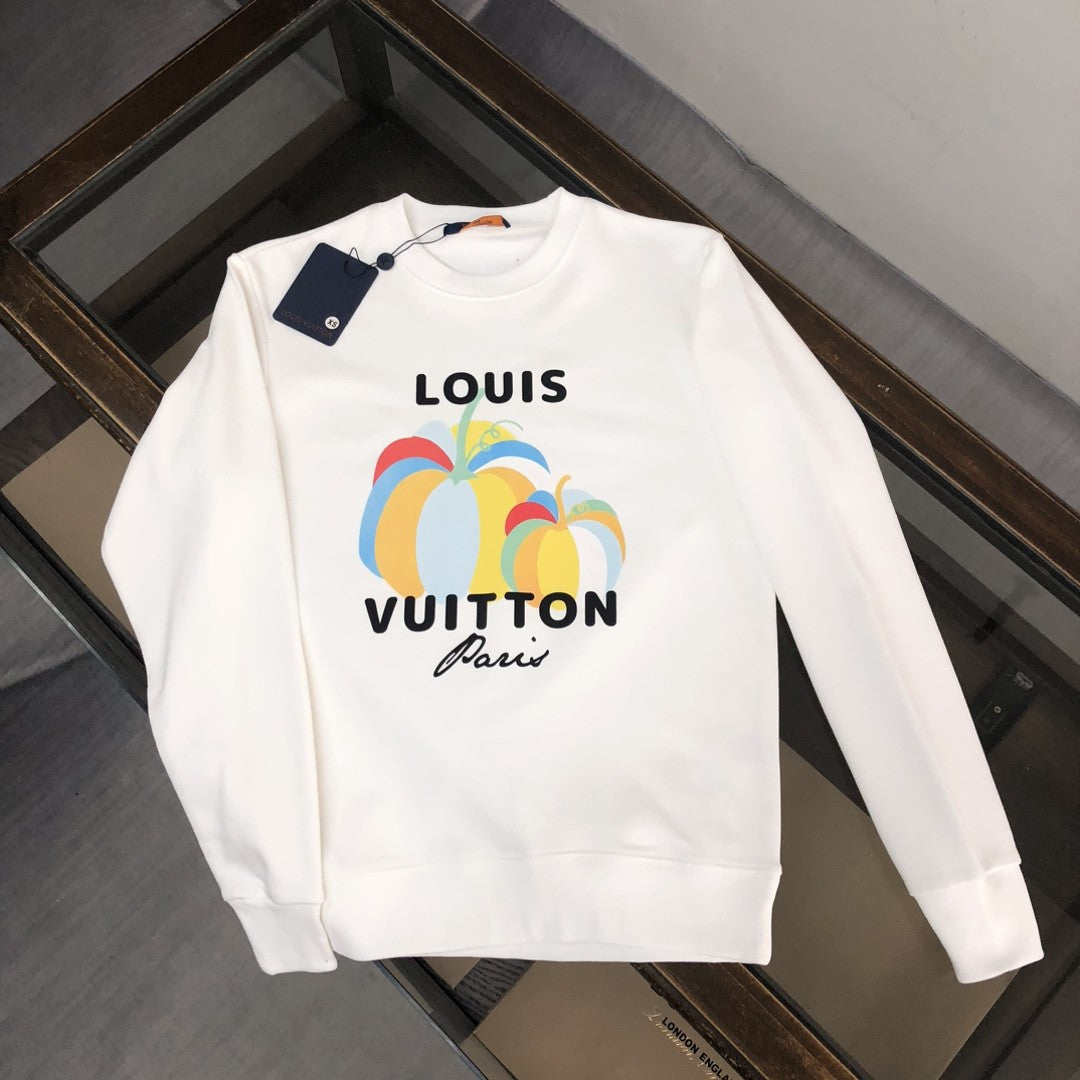 「#1661」Louis Vuitton 2023 new autumn and winter couples style round neck sweatshirt