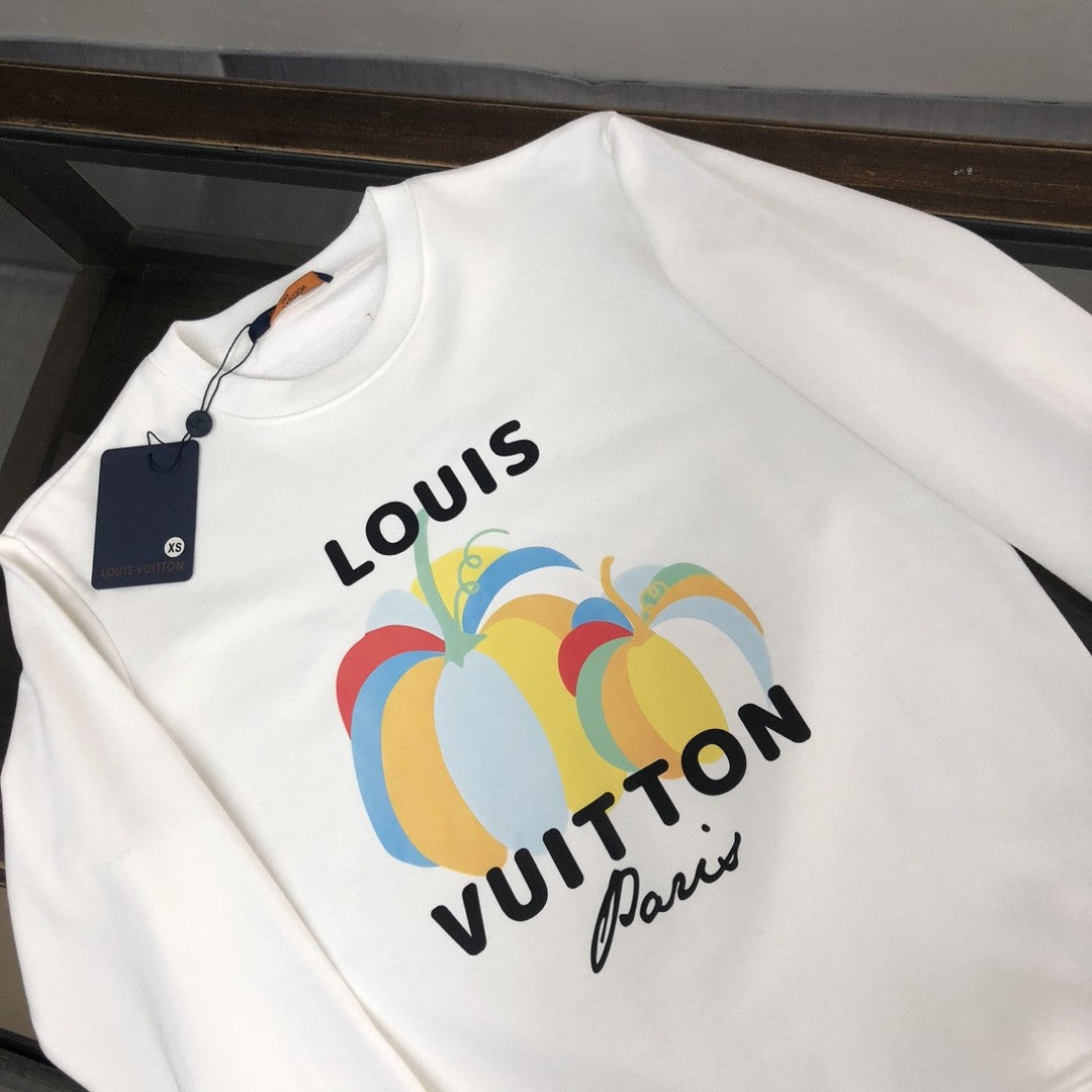 「#1661」Louis Vuitton 2023 new autumn and winter couples style round neck sweatshirt