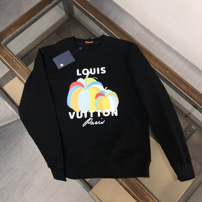 「#1661」Louis Vuitton 2023 new autumn and winter couples style round neck sweatshirt
