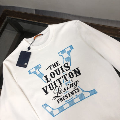 「#1663」Louis Vuitton 2023 new autumn and winter couples style round neck sweatshirt