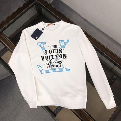 「#1663」Louis Vuitton 2023 new autumn and winter couples style round neck sweatshirt
