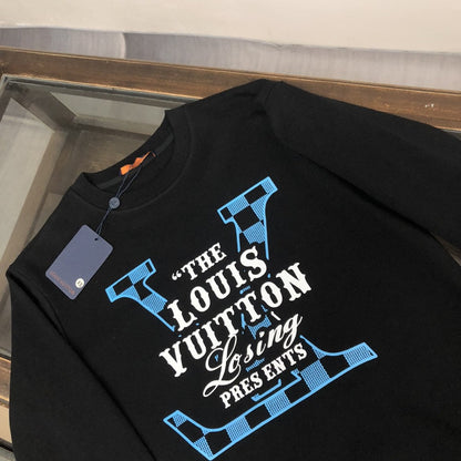 「#1663」Louis Vuitton 2023 new autumn and winter couples style round neck sweatshirt