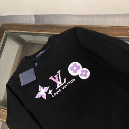 「#1665」Louis Vuitton 2023 new autumn and winter couples style round neck sweatshirt