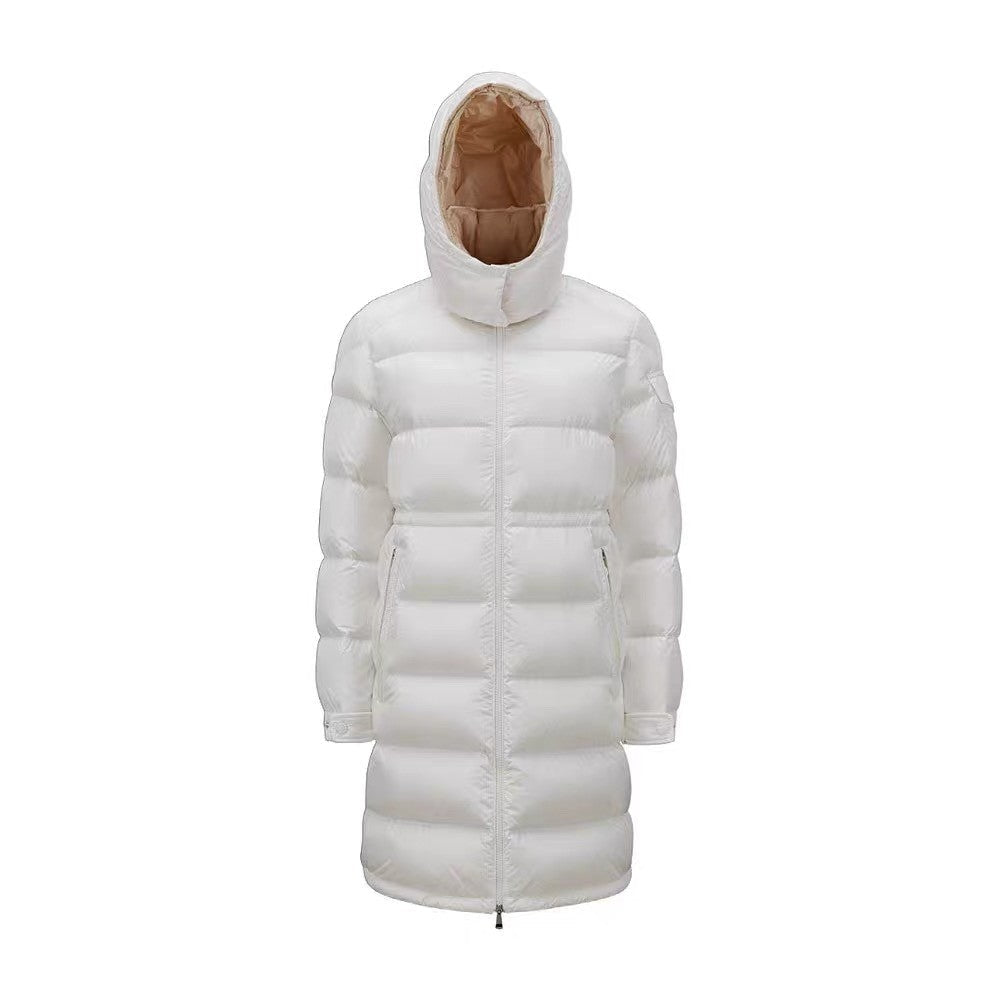 「#1691」Moncler long wide down jacket for women-White