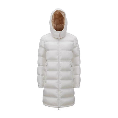 「#1691」Moncler long wide down jacket for women-White