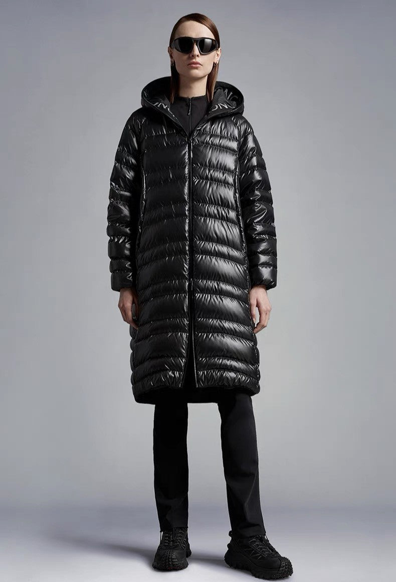 「#1692」Moncler Solid color hooded zippered down long sleeves for woman
