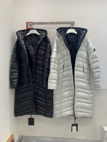 「#1692」Moncler Solid color hooded zippered down long sleeves for woman