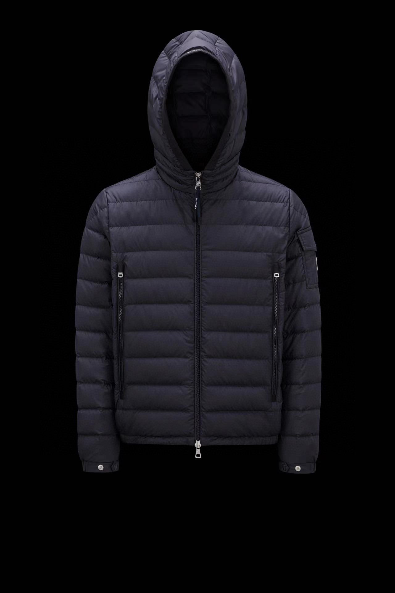 「#1695」Moncler Short  men's down jacket-black