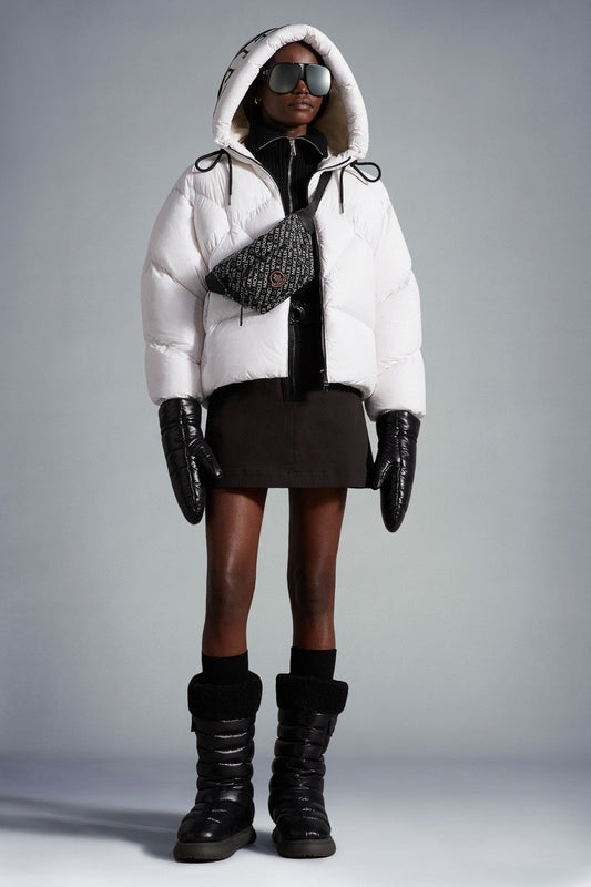 「#1720」Moncler Women's hooded lettered down jacket