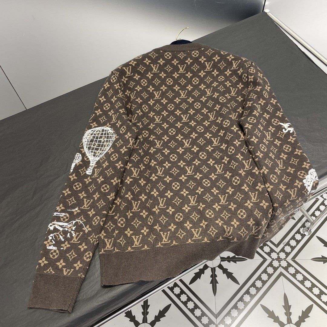 「#1805」Louis Vuitton Full body LVSE MONOGRAM crew neck shirt