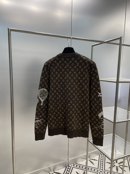 「#1805」Louis Vuitton Full body LVSE MONOGRAM crew neck shirt